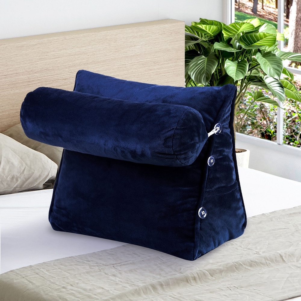 Fuzzy fox bed rest pillow sales