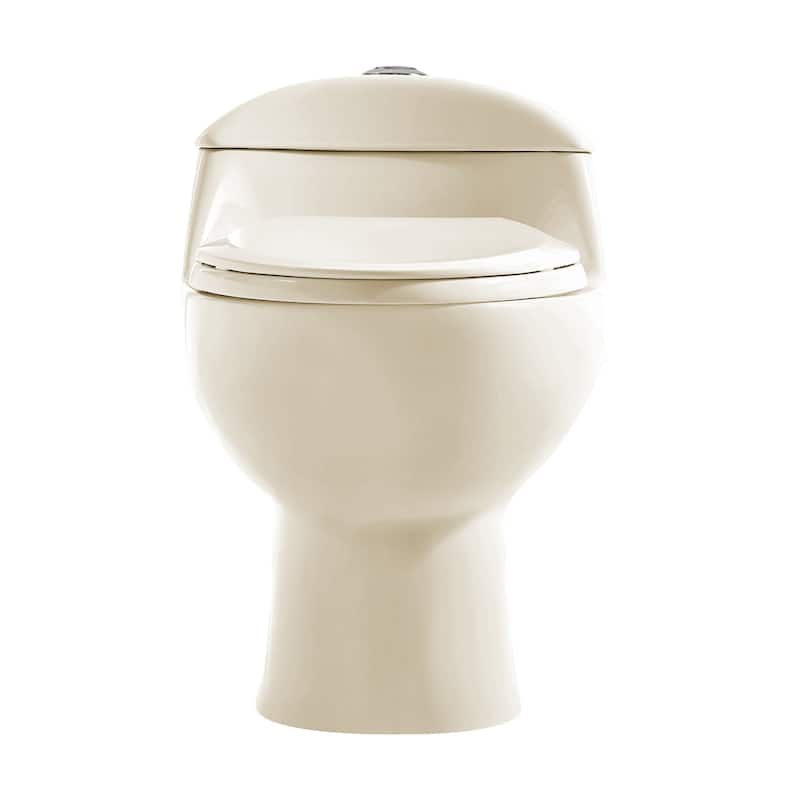 Chateau One Piece Elongated Dual Flush Toilet In Bisque 0.8/1.28 gpf