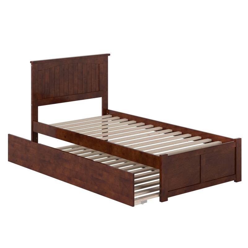 Nantucket Bed with Footboard and Twin Extra Long Trundle