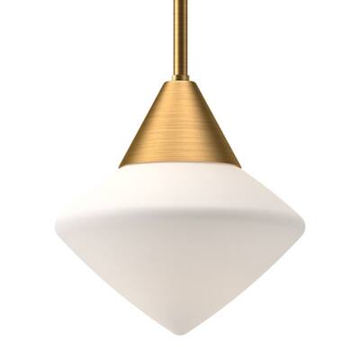 Alora Lighting PD537508OP Nora 8" Wide Mini Pendant with Opal Glass