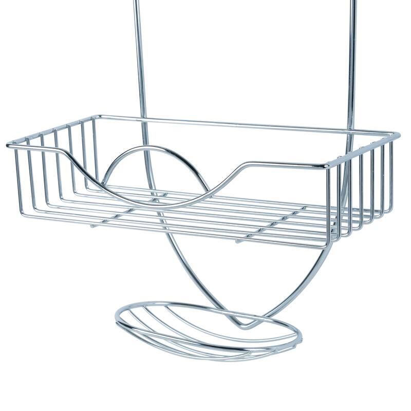 Bath Bliss Shower Caddy In Chrome - 10" x 5" x 20"
