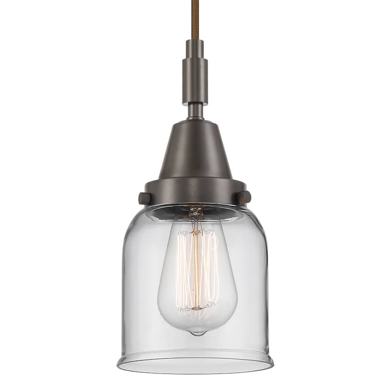Innovations Lighting 447-1P-G52 Bell 5" Wide Mini Pendant with Clear - Oil Rubbed Bronze