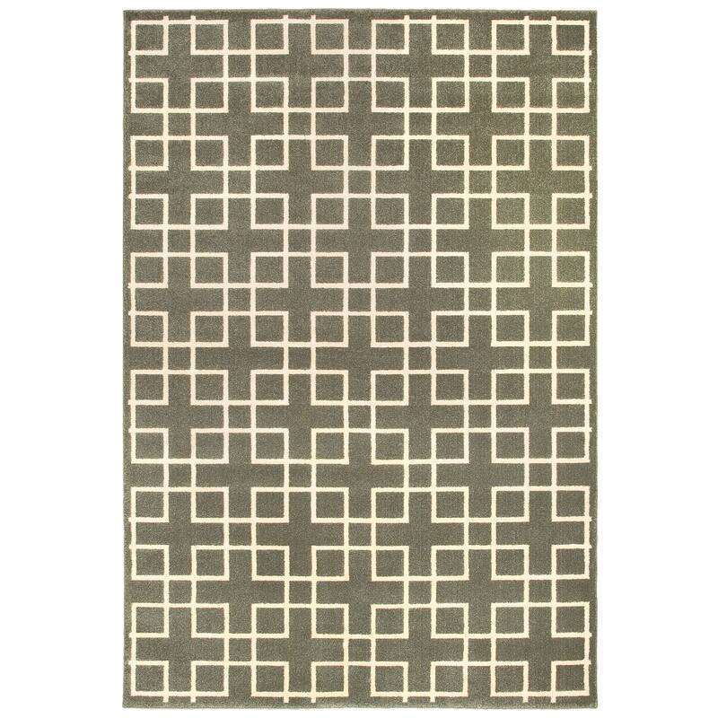 Vista Home Elance Geometric Trellis Heathered Area Rug