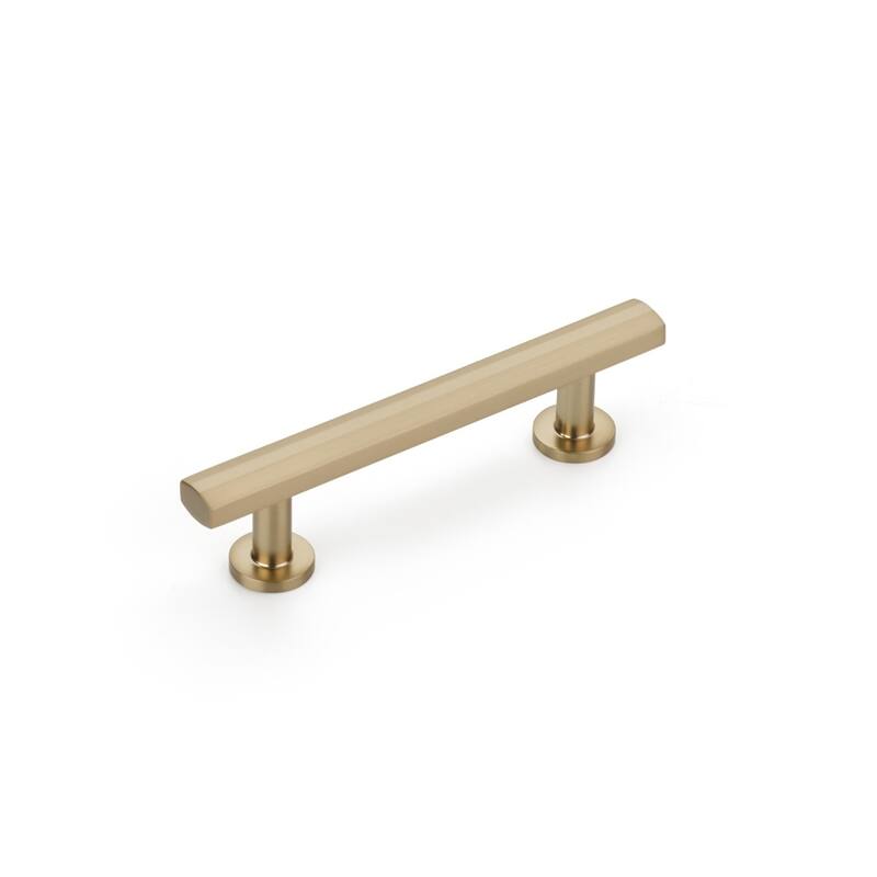 Schaub and Company Heathrow 3-1/2" Center to Center Contemporary Solid - Signature Satin Brass