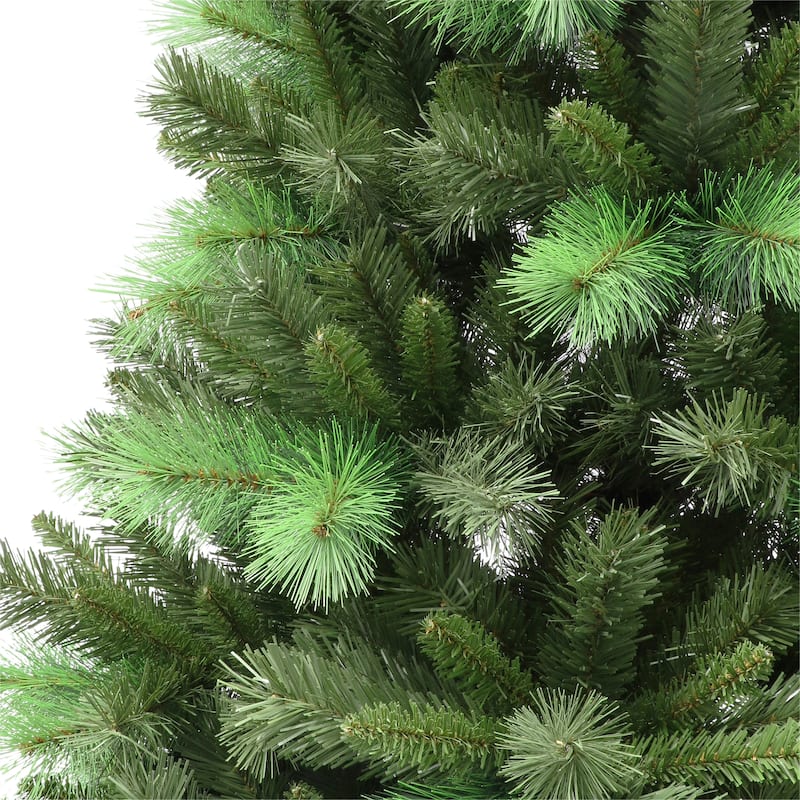 Puleo International Pre-Lit 7.5' Adirondack Artificial Christmas Tree