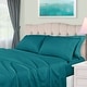preview thumbnail 16 of 91, Superior Egyptian Cotton 650 Thread Count Deep Pocket Solid Sheet Set California King - Caribbean