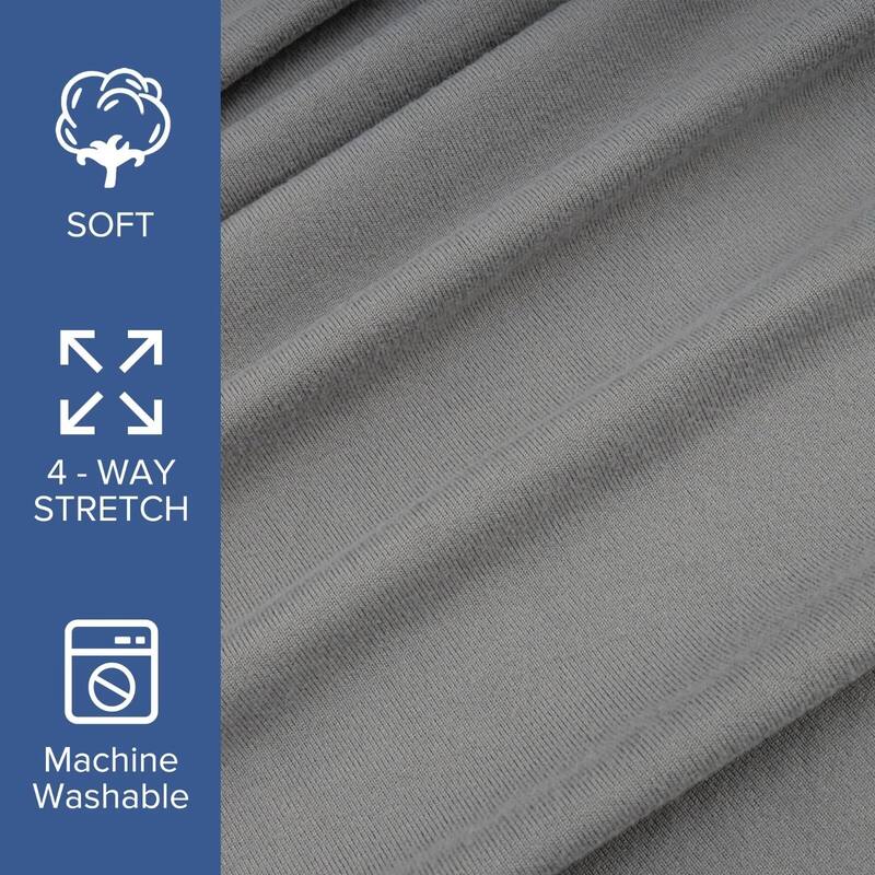 HIgh Stretch Jersey Knit Wrap Around Box Spring Cover