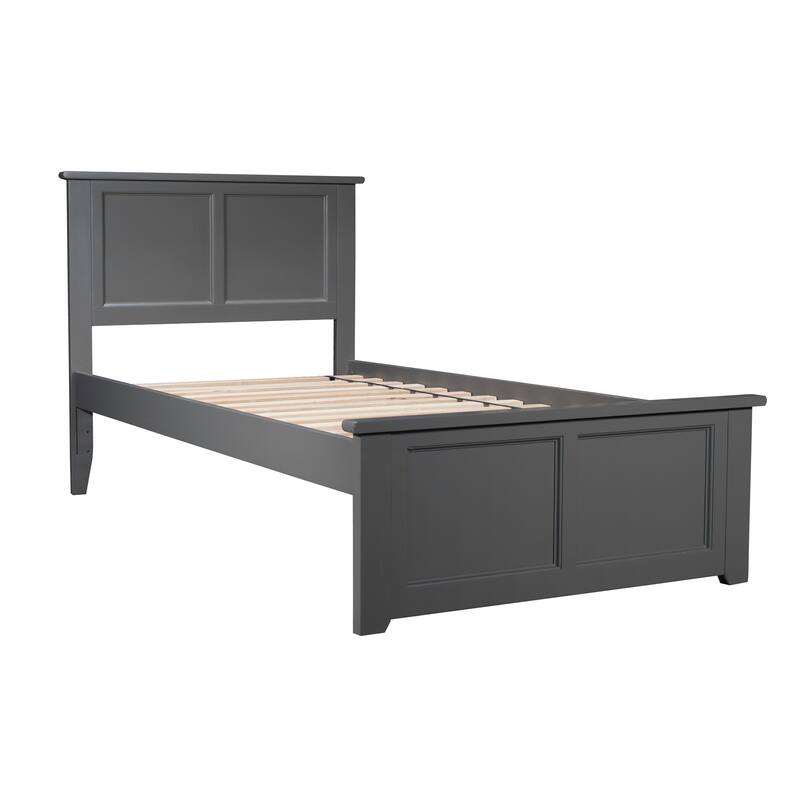 Luxury Platform Bed with Trundle - Twin Size, Matching Footboard, Cozy Bedroom Furniture