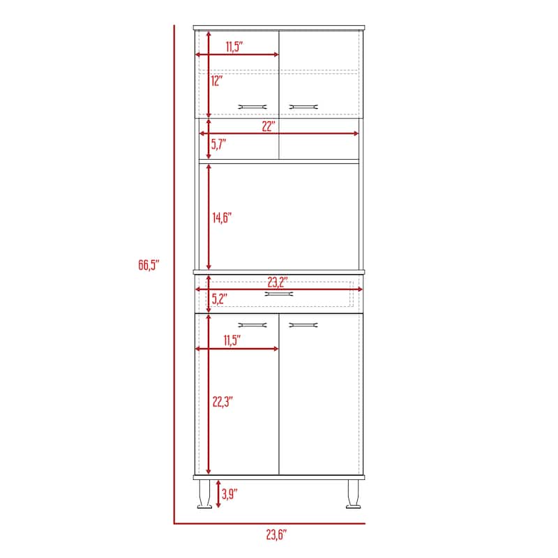 Two Double Door Cabinet