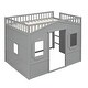 preview thumbnail 11 of 62, Loft Bed with Ladder Solid Pine Wood, Stylish Design, and Enhanced Stability for Kids & Teens