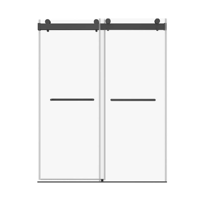 48/60/72 inch Double Sliding Frameless Shower Door