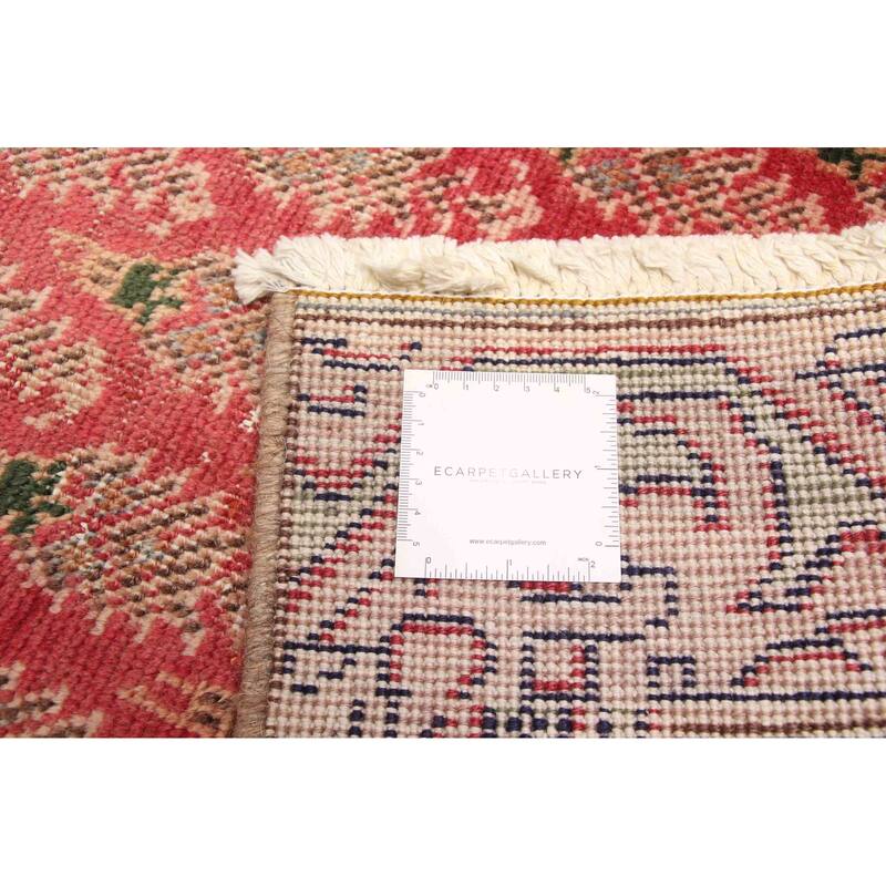 ECARPETGALLERY Hand-knotted Antalya Vintage Red Wool Rug - 2'9 x 12'6