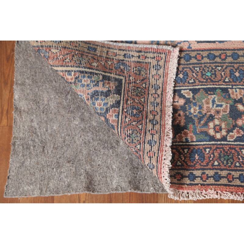 Hamedan Persian Vintage Rug Handmade Wool Carpet - 7'2"x 10'2"