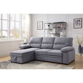 Reversible Storage Sleeper Sectional Sofa - Bed Bath & Beyond - 35088818