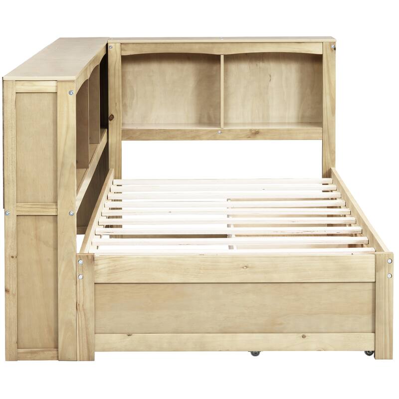 Twin Size Daybed with 2 Storage Drawers, Storage Cabinets and USB Ports, White
