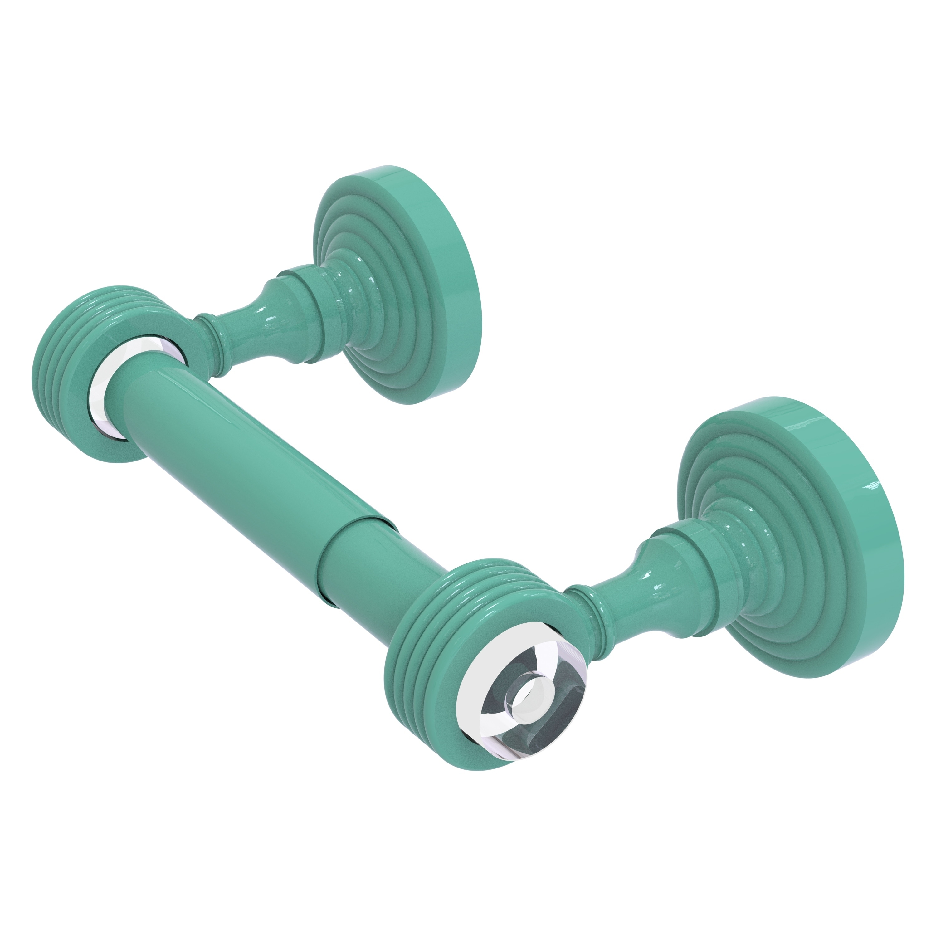 Allied Brass Pacific Grove Collection Two Post Toilet Paper Holder with Grooved Accents