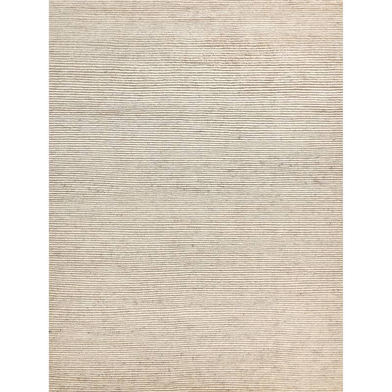 EXQUISITE RUGS Kaza Hand-knotted New Zealand Wool Light Silver/Ivory Area Rug.