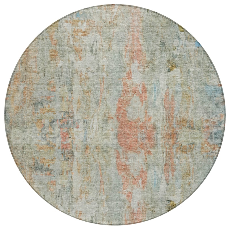 Machine Washable Indoor/ Outdoor Muted Ombre Chantille Rug