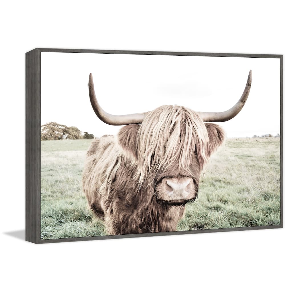 Green Pastures Floater Framed Print on Canvas