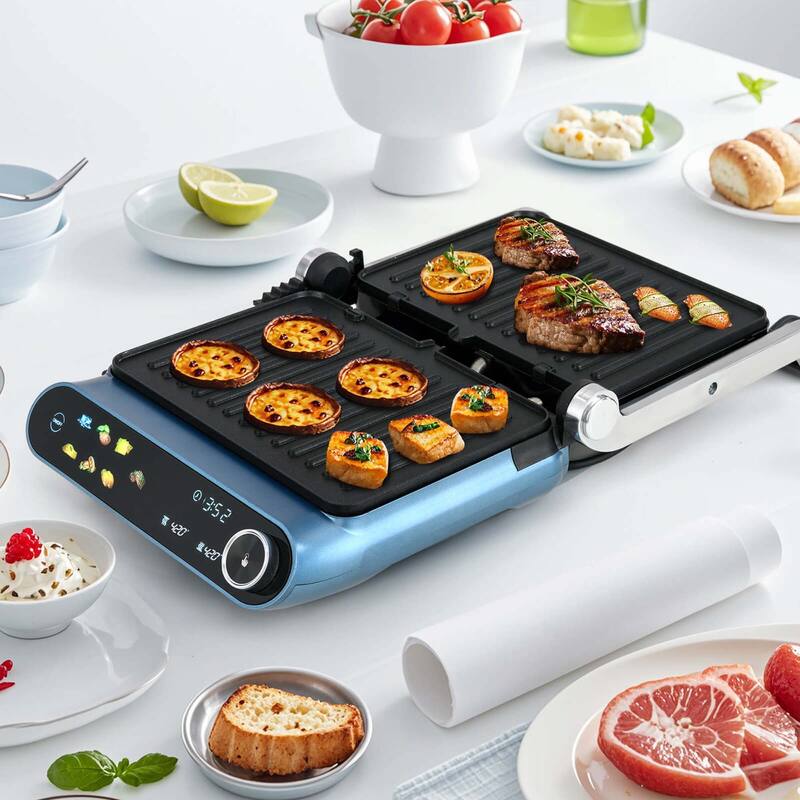 Costway 1200W Indoor Panini Electric Contact Grill with 2 Non-Stick - See Details