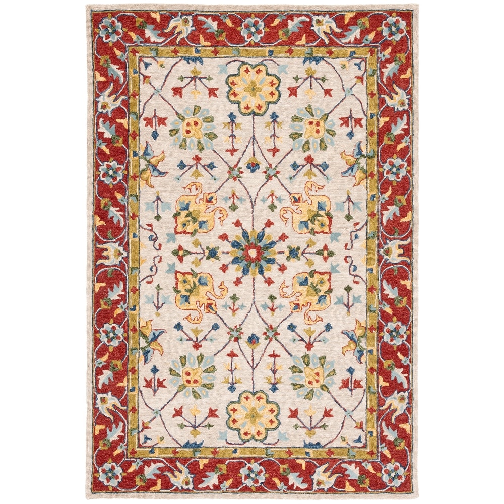 SAFAVIEH Handmade Micro-Loop Sesta Oriental Wool Rug