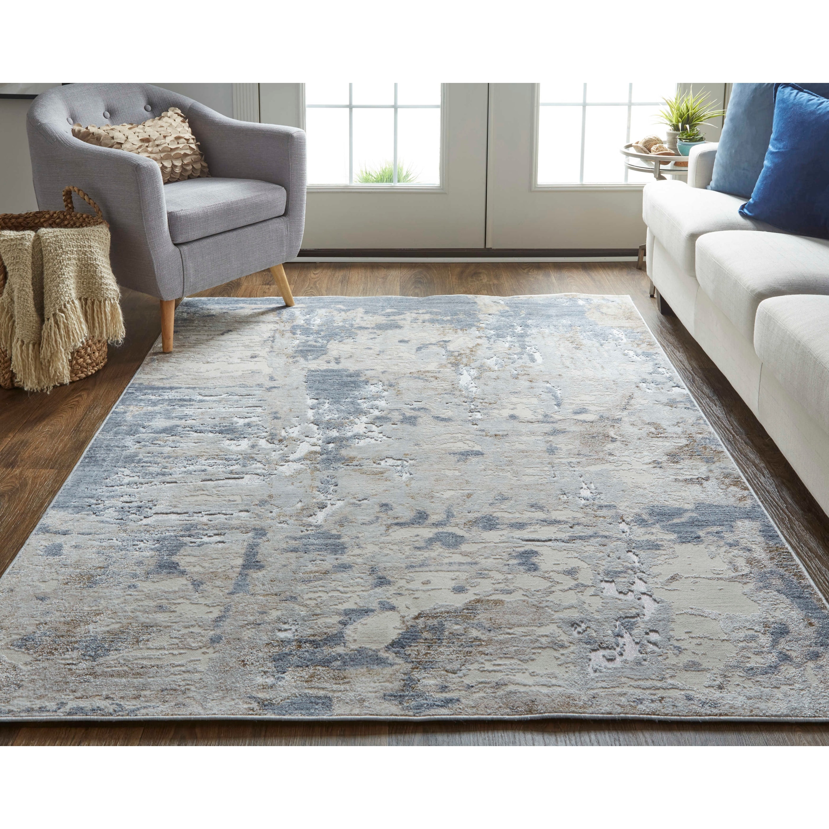 Grand Bazaar Corben Machine Made Abstract Transitional Area Rug