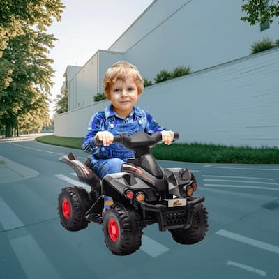 Battery-Powered Kids Quad Ride-On Car, Electric Vehicle Toy with Music and Smooth Speed for Fun Adventures, for Ages 2-6 Years