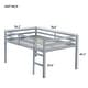 preview thumbnail 5 of 3, Full Size Rubber Wood Loft Bed with Ladder