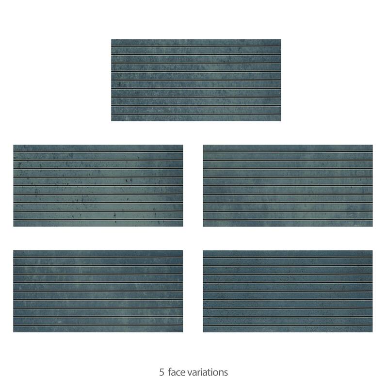 Merola Tile Capri Strata Indigo 6-7/8" x 14" Porcelain Floor and Wall Tile