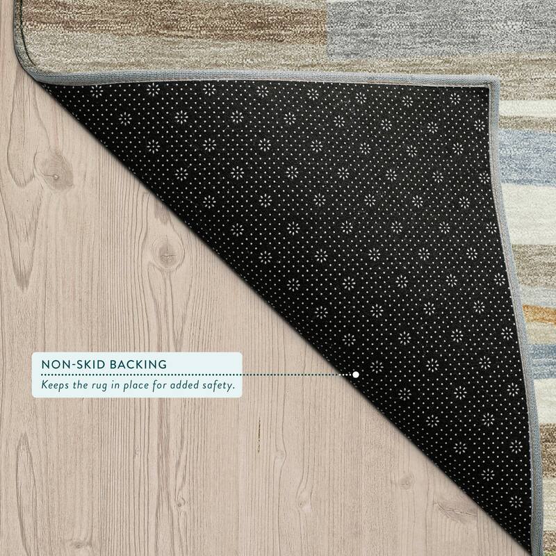 Machine Washable Indoor/ Outdoor Modern Antonito Chantille Rug