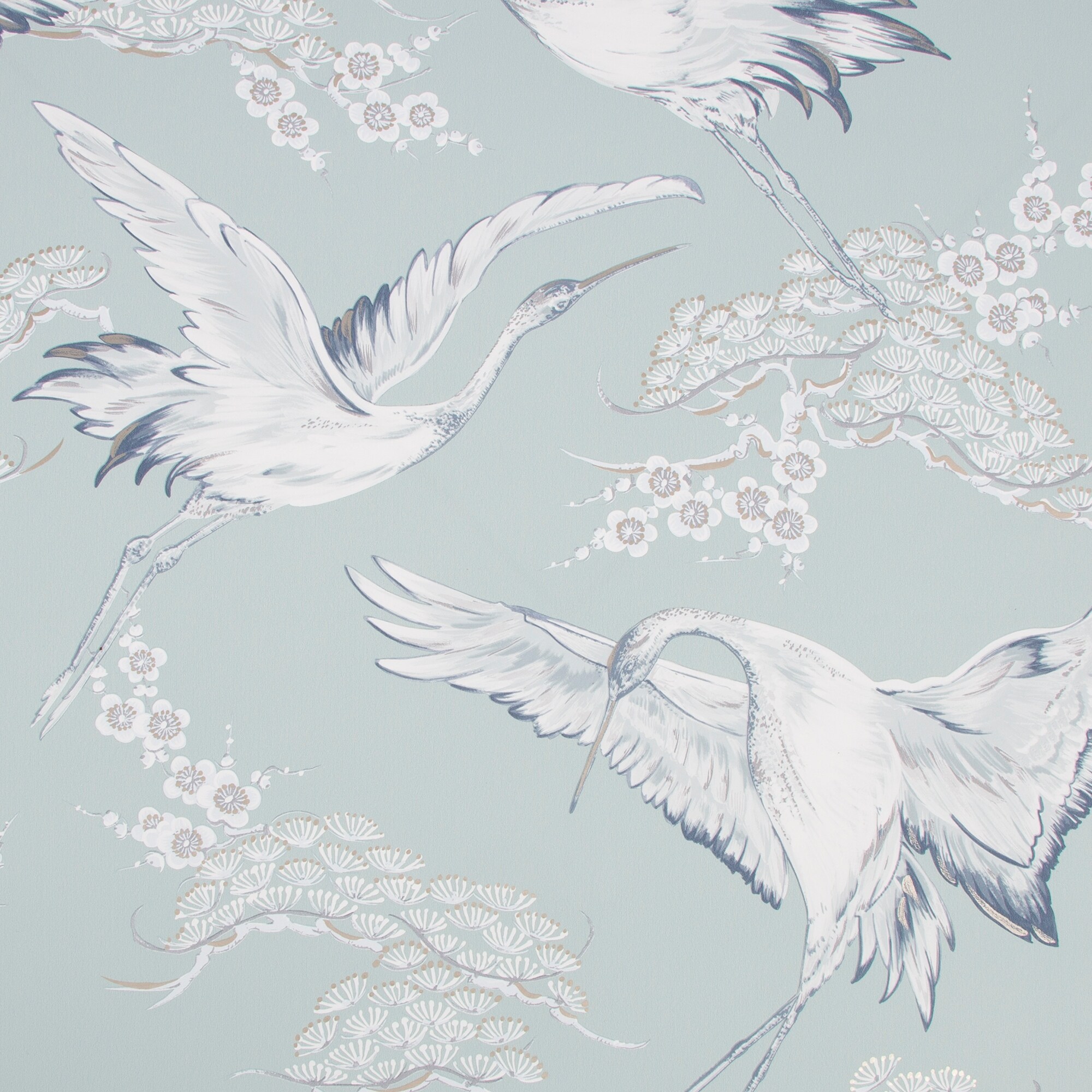 Crane Duck Egg Wallpaper Overstock 32524092 Follow the vibe and change your wallpaper every day! overstock com