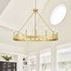 Acroma 15 Light 40 In Modern Farmhouse Wagon Wheel Chandelier-UL