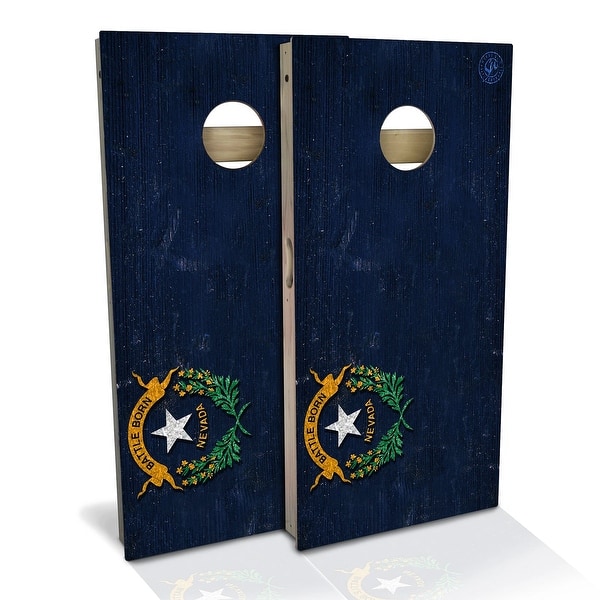 slide 2 of 9, Nevada Flag Outdoor Cornhole Board Set