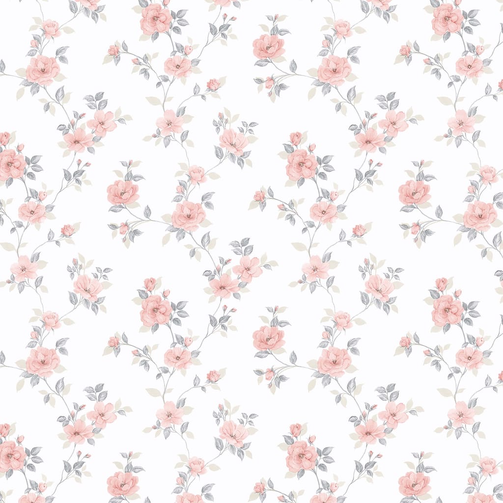 Lansing Mini Rose Trail 20.5 In X 33 Ft Washable Wallpaper