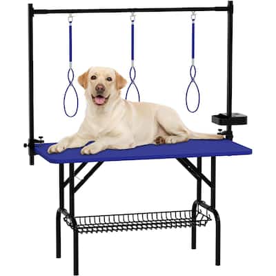 47''Large Dog Grooming Table, Foldable Pet Station at Home, Dog Grooming Table