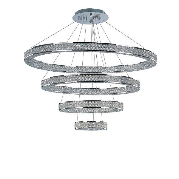 slide 2 of 4, Maxim Eternity LED-Entry Foyer Pendant - Chrome