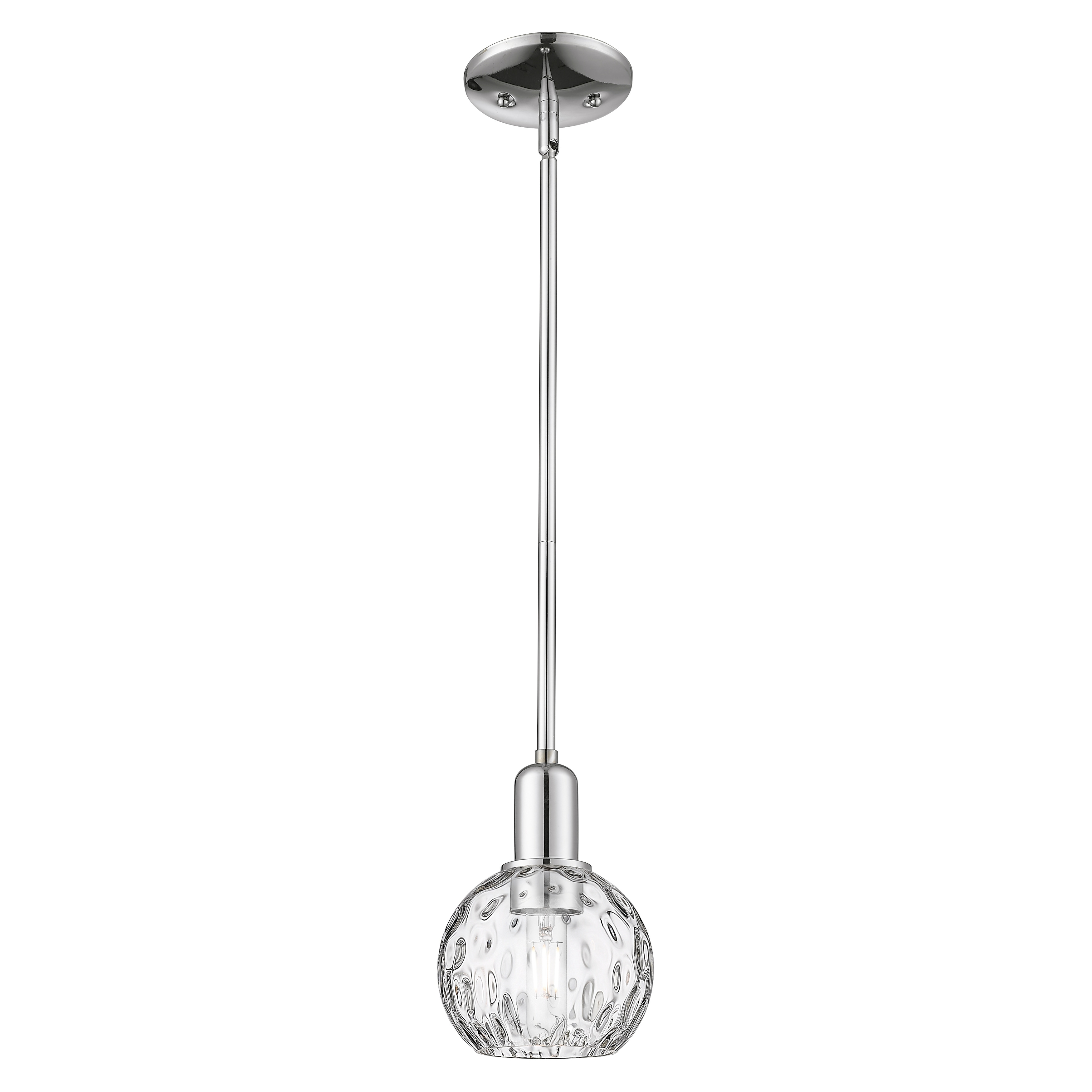 Innovations Lighting Endless Possibilities Arcadia - Athens Water Glass - 1 Light 6" Stem Hung Mini Pendant