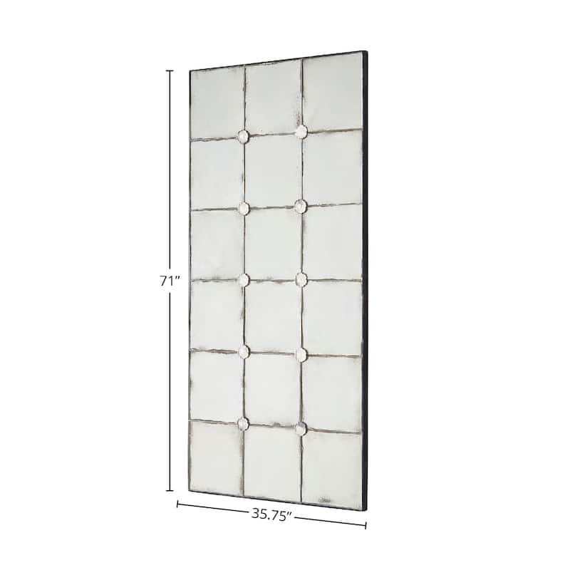 Aces Iron Rectangular Mirror - Black