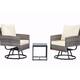 Option Beige Cushions + Grey Frame