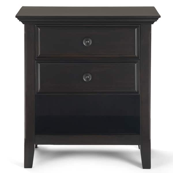 Shop Wyndenhall Halifax Solid Wood 24 Inch Wide Traditional Bedside Nightstand Table Overstock 21496607