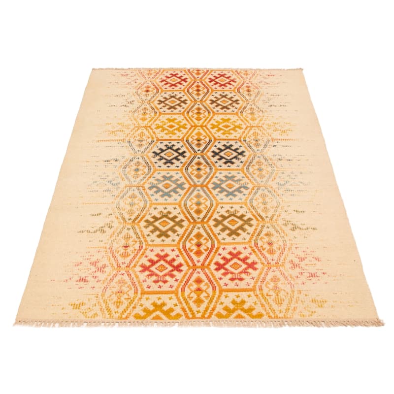 Ankara FW Cream Kilim 5'2" x 7'7" - 5'2 x 7'7