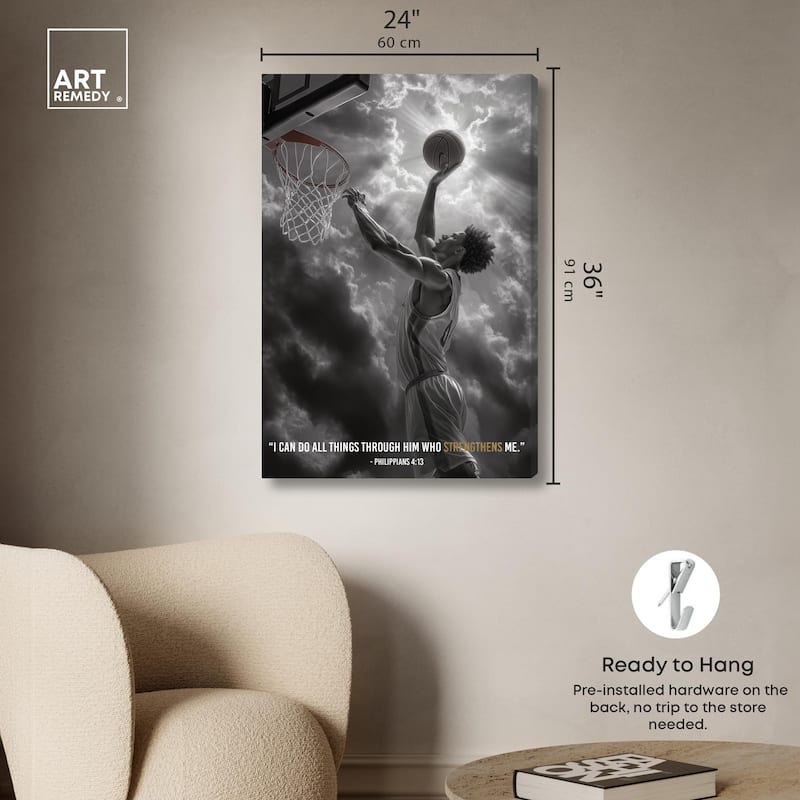 Strengthen Me Canvas by Art Remedy, Gallery Wrapped