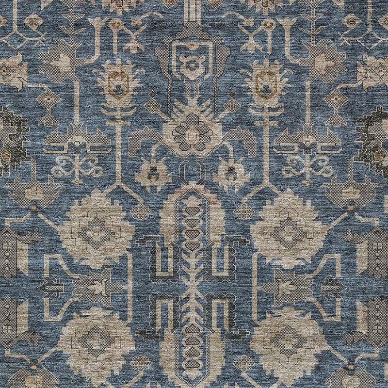 HomeRoots Oriental Traditional Rectangle Outdoor Rug