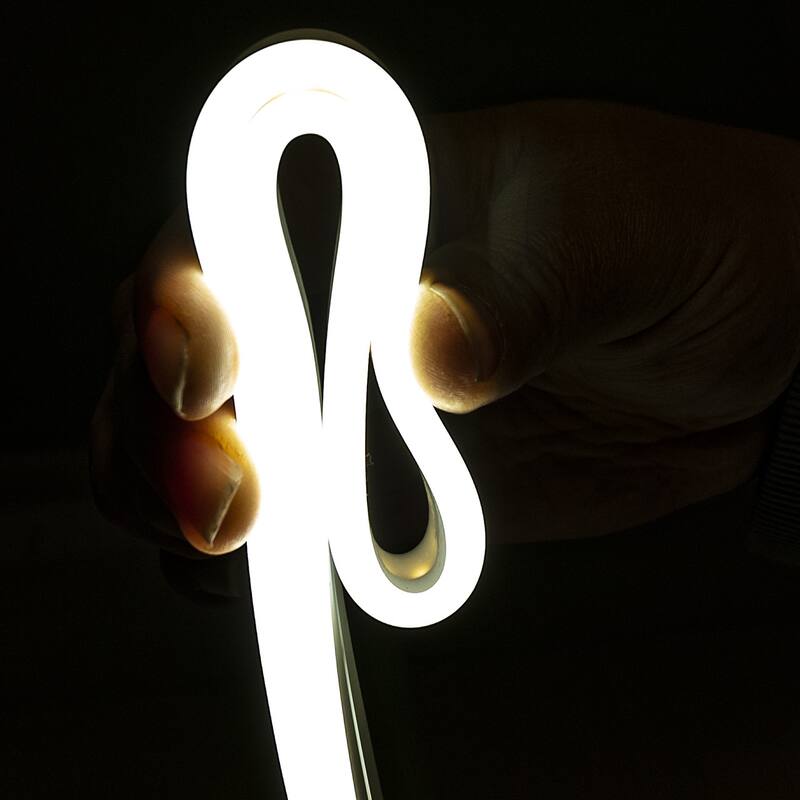 Blue 12V Mini LED Neon Strip Light Flexible Silicone Rope 16.4ft Dimmable Accent Lighting - 0.2 Inches x 0.51 Inches