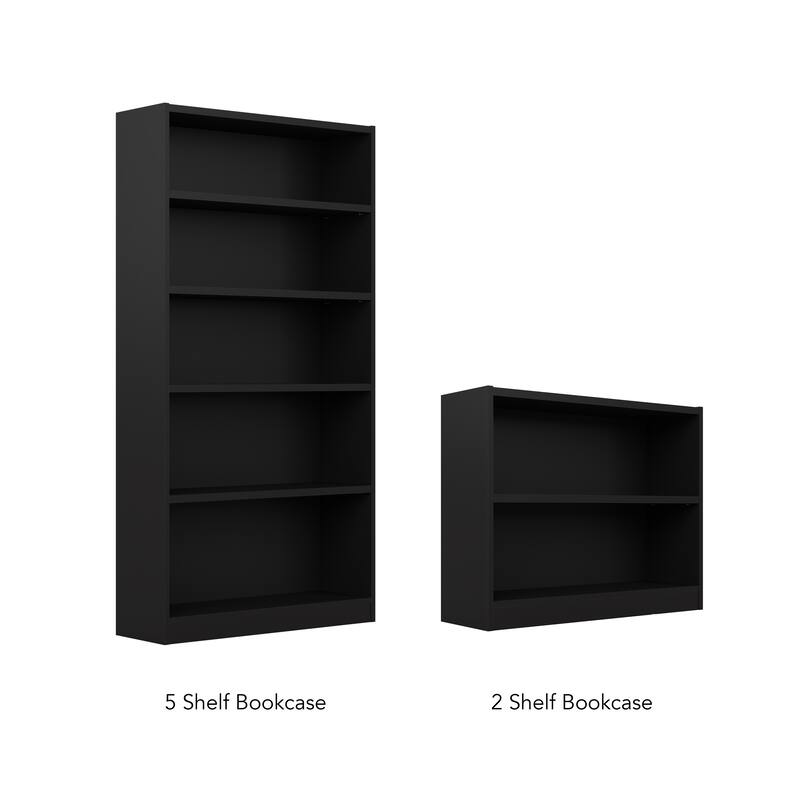 Universal Small 2 Shelf Bookcase Storage - Set of 2 by Bush Furniture.