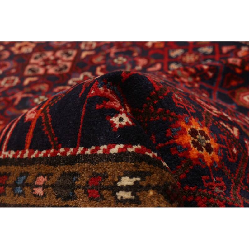 ECARPETGALLERY Hand-knotted Andelz Navy Wool Rug - 3'10 x 13'3