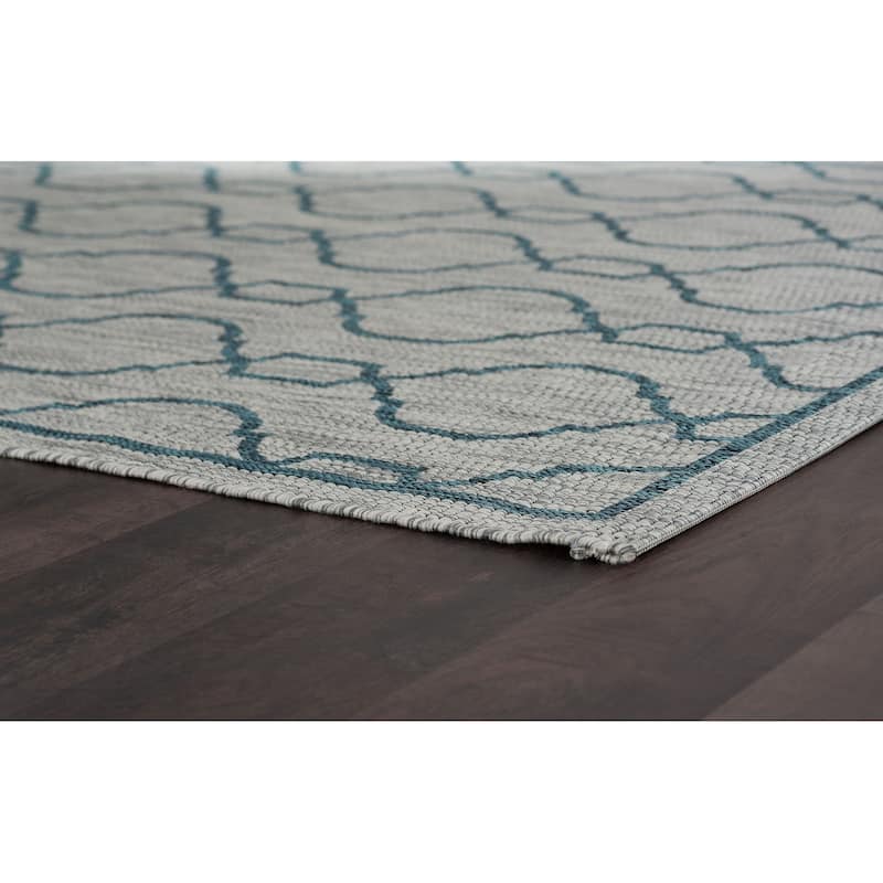 Colonnade Transitional Geometric Indoor/Outdoor Area Rug