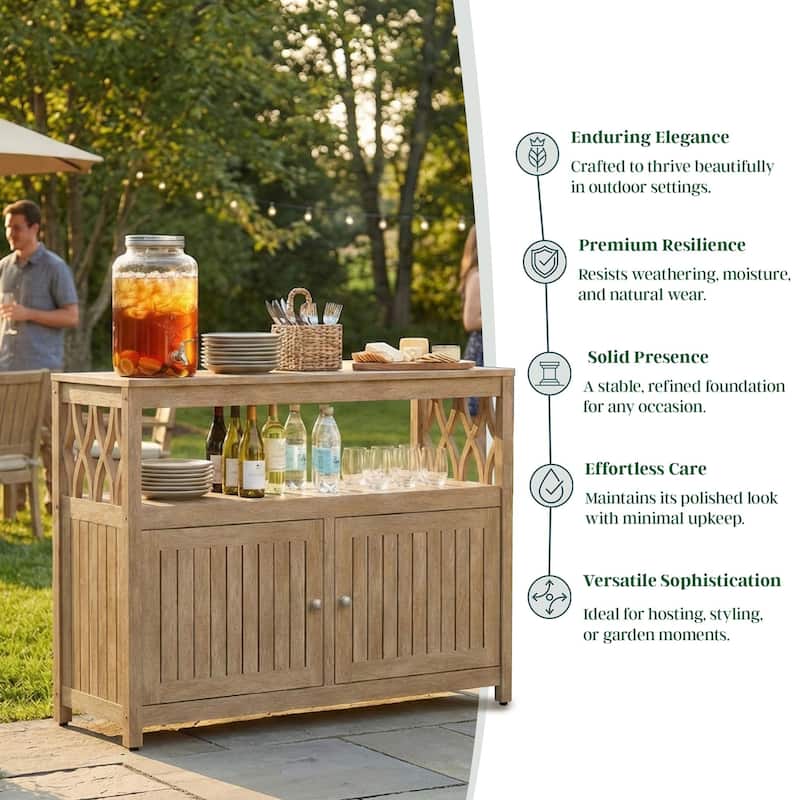 DTY Outdoor Living Longs Peak Eucalyptus Sideboard