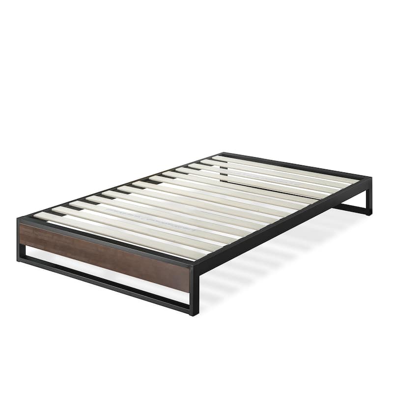 Priage by ZINUS GOOD DESIGN™ Winner 10 Inch Grey Wash Bamboo and Metal Platforma Bed