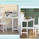 preview thumbnail 4 of 4, Kids Corner Desk & Chair Set Wooden Study Writing Workstation
